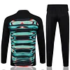 25/26 Portugal Black & Green Spray Half-Zip Training Jacket Set