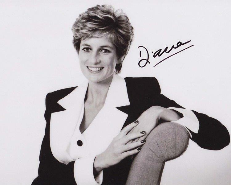 REPRINT - PRINCESS DIANA of Wales Royal Family Autographed Signed 8x10 Photo Poster painting RP