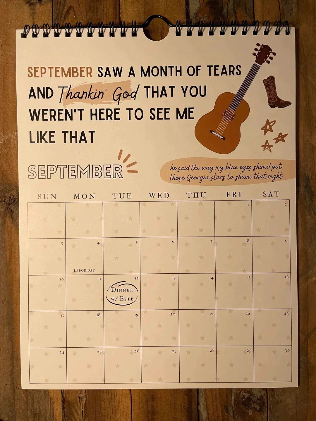 Ivyever 2024 TS Lyrics Calendar