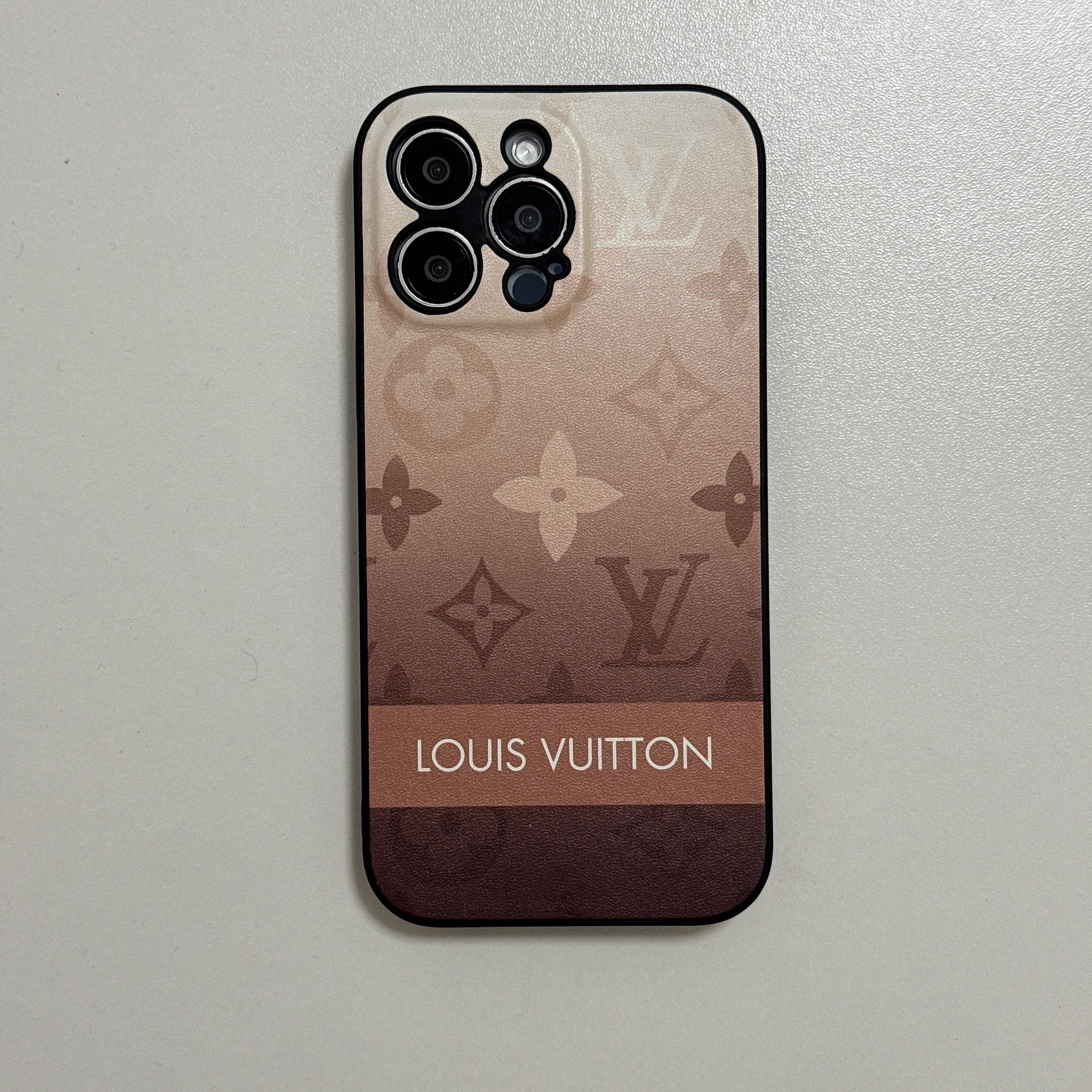 Iconic LV Monogram Canvas Luxury Leather Apple iPhone Case