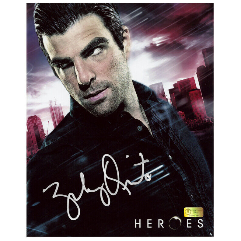 Zachary Quinto Autographed Heroes Sylar 8x10 Photo Poster painting