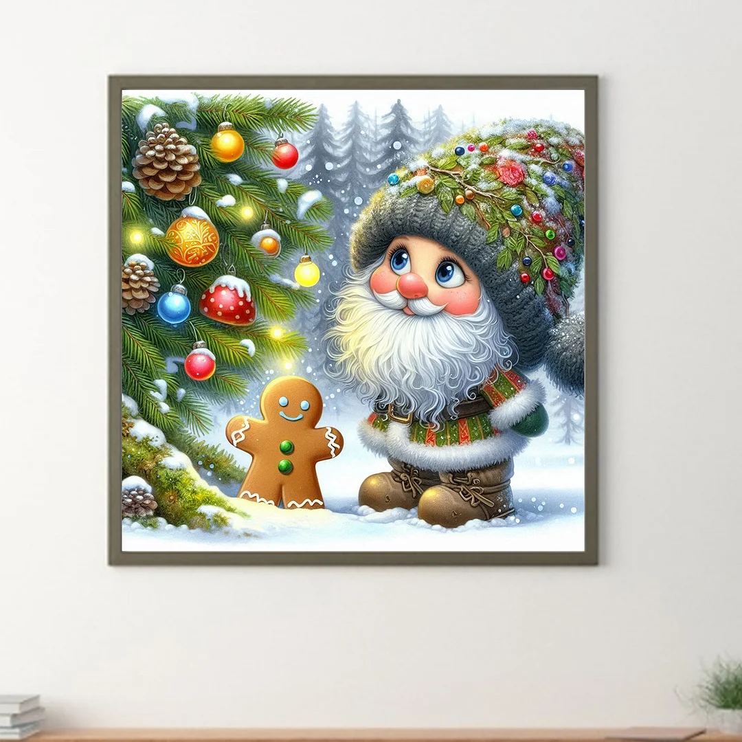 Diamond Painting - Full Round Drill - Xmas Tree(Canvas|40*40cm)