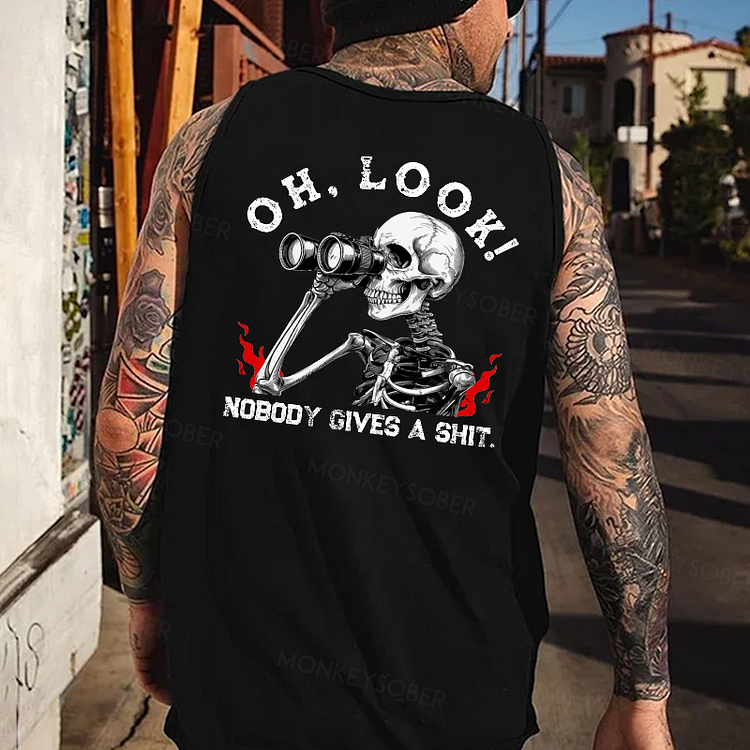 Oh Look Nobady Gives A Shit Tank Top