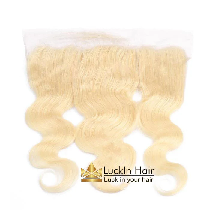 Blonde Body Wave 13x4 Transparent Lace Frontal