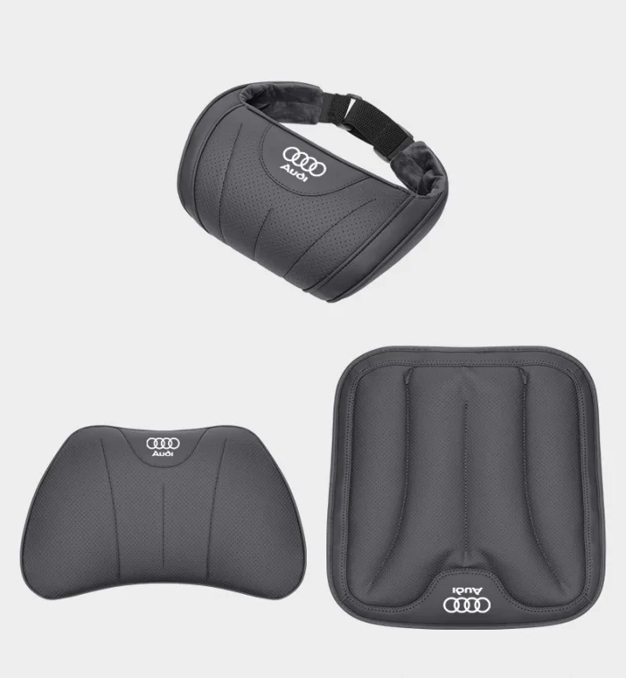 Car four seasons universal skin-friendly comfortable headrest neck pillow sports seat pillow lumbar support cushion