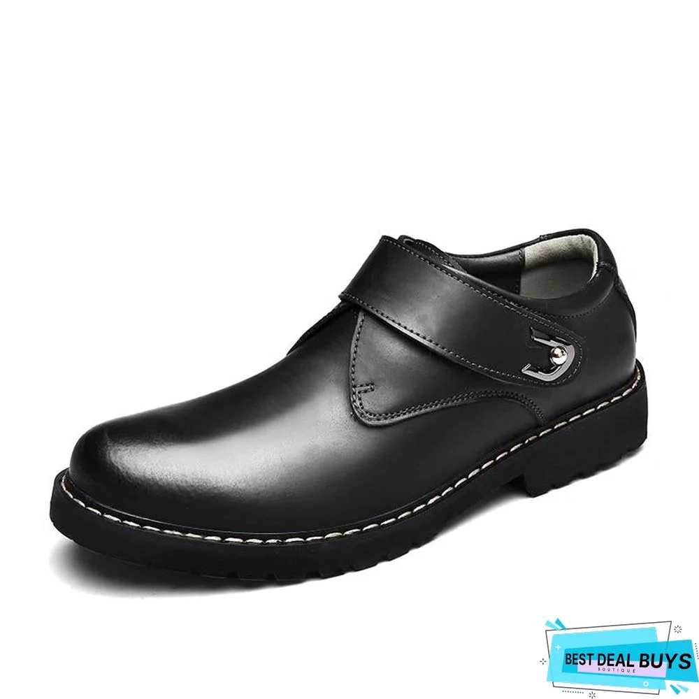 Men's Oxford Shoes Men Flats Fashion Genuine Leather Casual Men Shoes