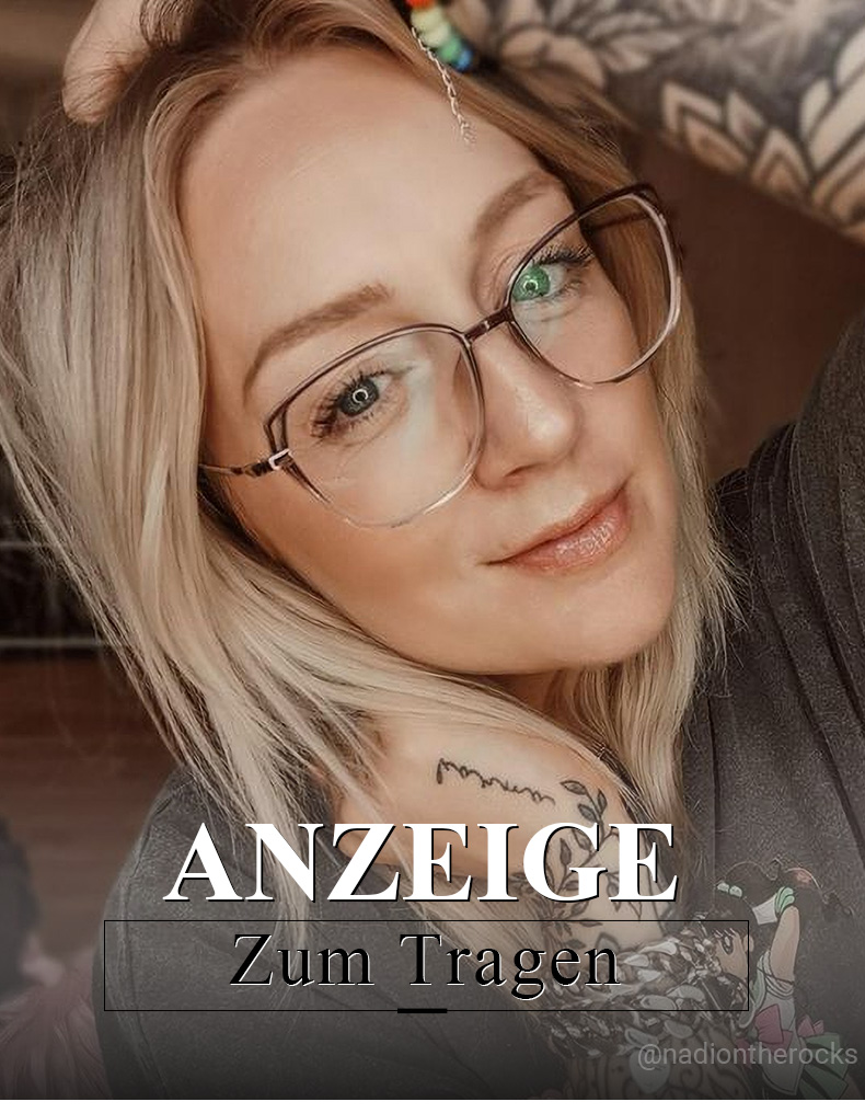 Haygood Braun Kristall Cateye Brille