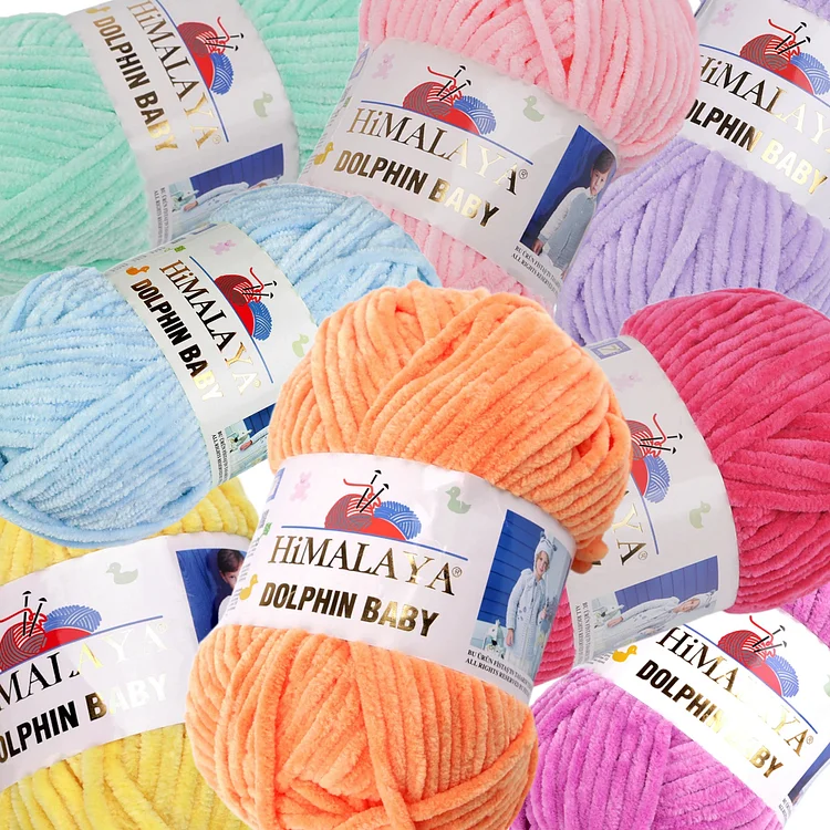 Chenille Yarn - Himalaya Dolphin BABY (100g/120 m)