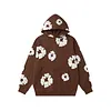 Unisex Denim Tears Loose Cotton Pattern Printed Hoodie Sweatshirt
