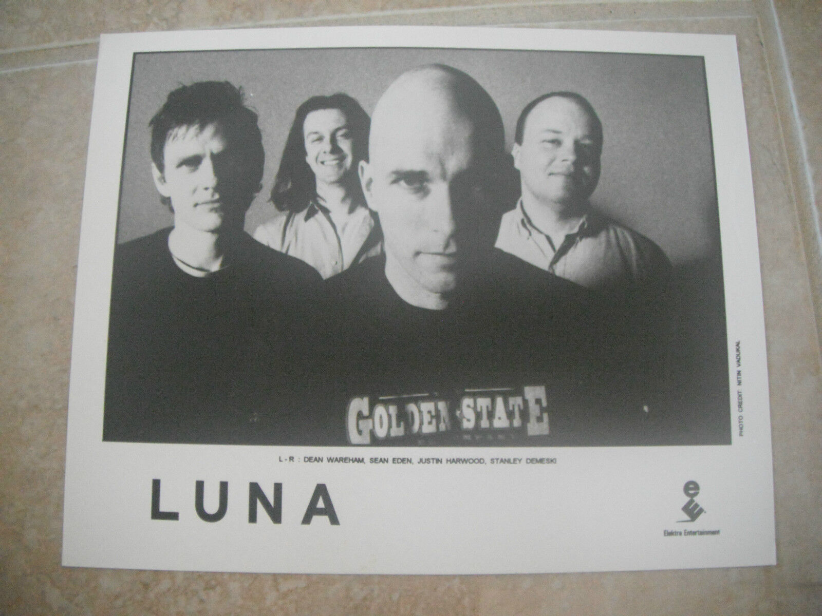 Luna Band B&W 8x10 Promo Photo Poster painting Picture