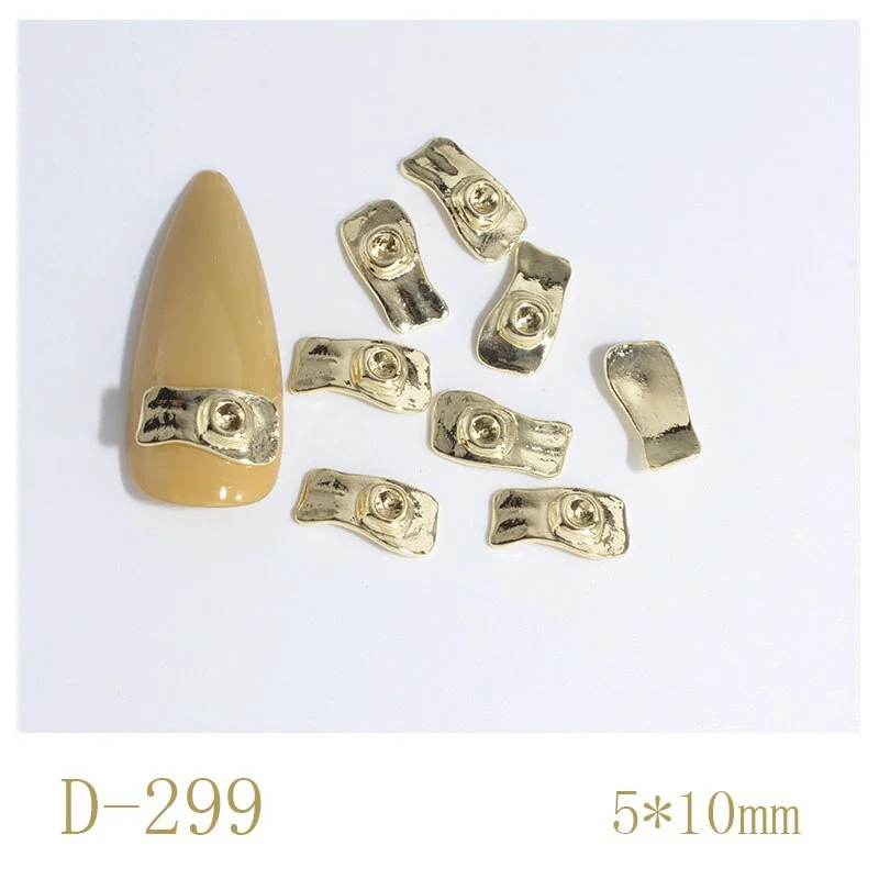 Nail Decoration Irregular Special Shaped Rutin Designs Metal Rhinestones 50 pcs/Set Nail Tips For Beauty Salons-Nail Inspo