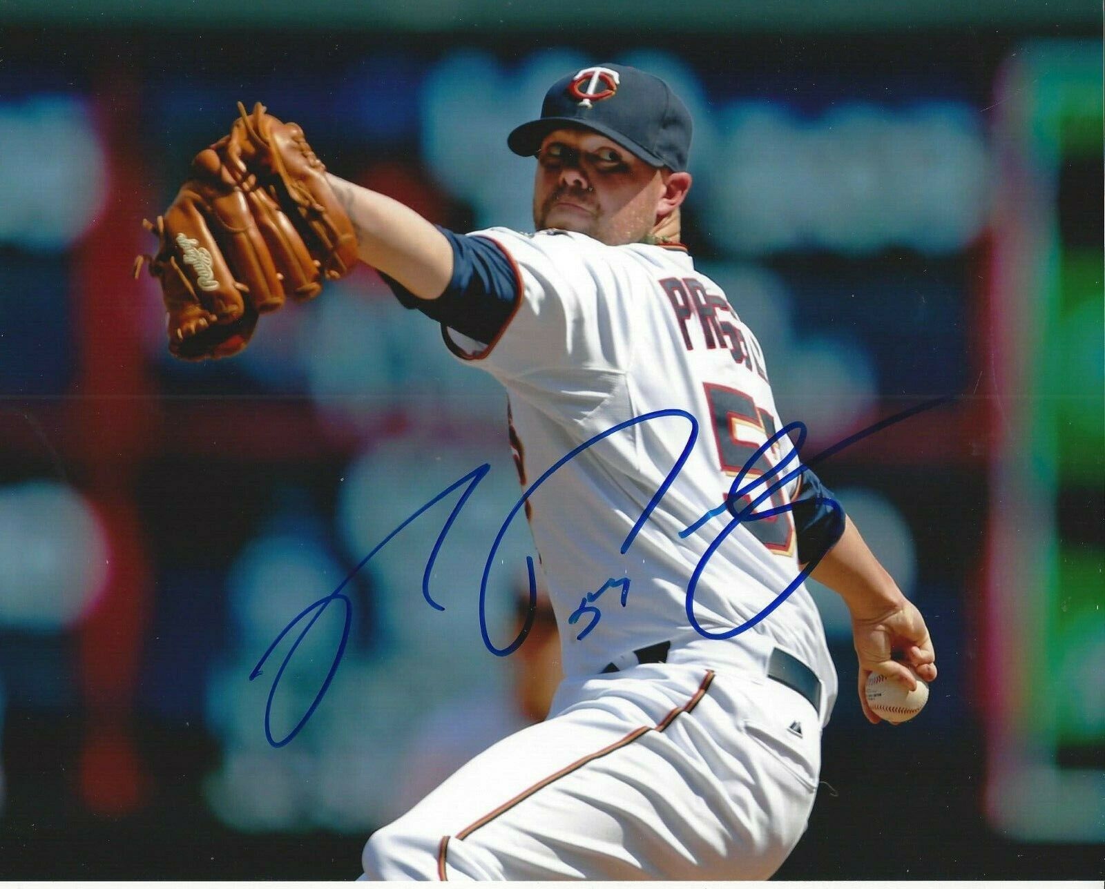 Ryan Pressly autographed 8x10 Minnesota Twins#S918