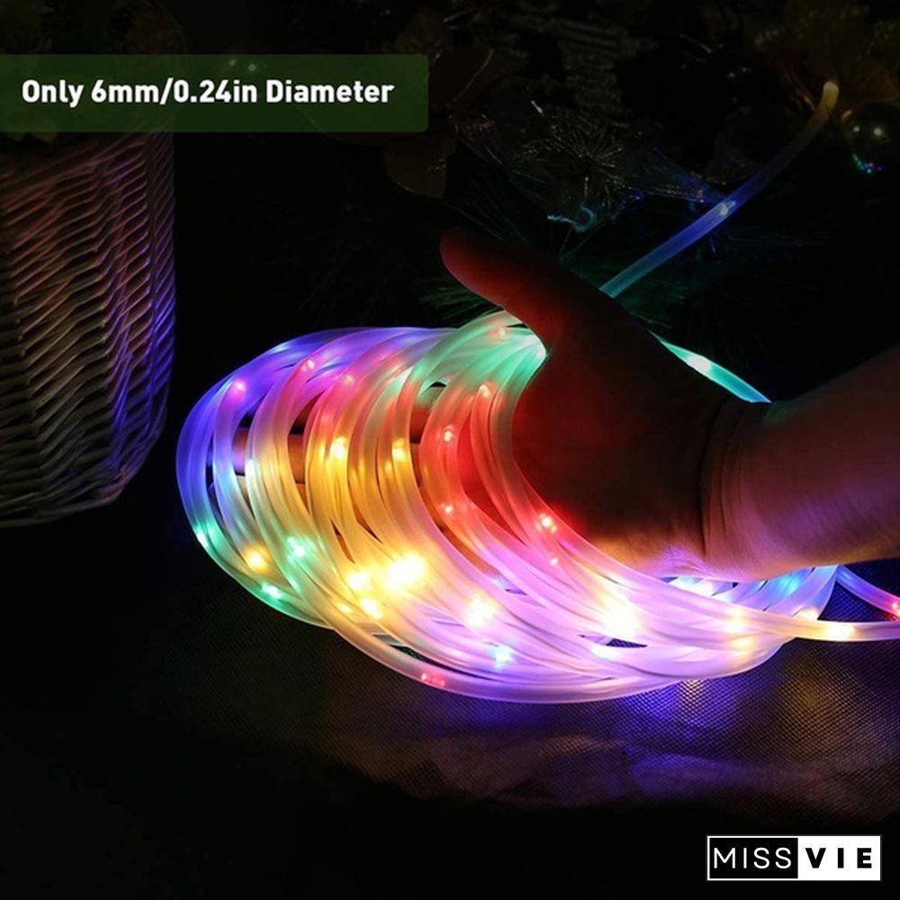 100LED Rope Lights Outdoor, Multi Colored Indoor String Lights with Remote, 8 Modes, Waterproof, 33ft 100LED 50LED USB Powered Fairy Lights for Bedroom, Garden, Patio, Kids Room, Deck, Christmas Decoration