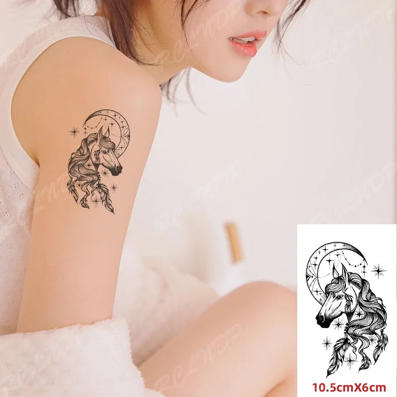 Waterproof Temporary Tattoo Sticker Black and White Fish TaiChi Pattern The Body Art Flash Tatoo Fake Tatto for Woman Men