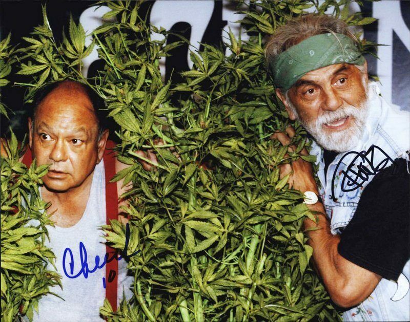 Cheech & Chong authentic signed celebrity 8x10 Photo Poster painting W/Cert Autographed D14