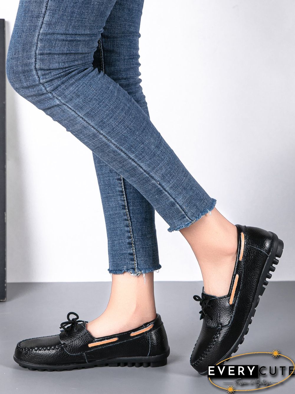 Retro Casual Simple Lace-up Flat Shoes