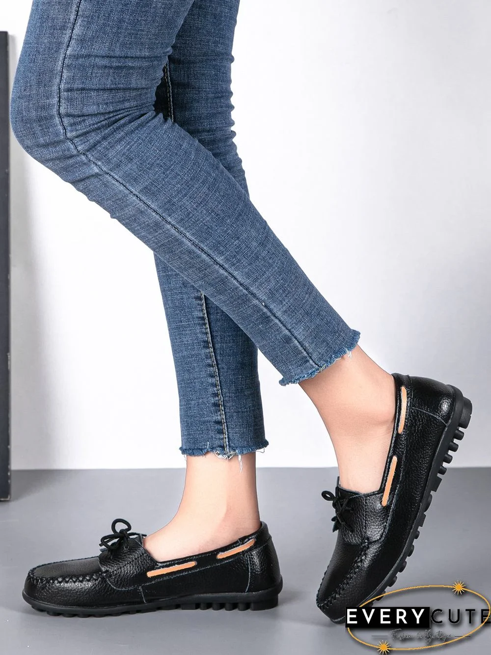 Retro Casual Simple Lace-up Flat Shoes