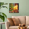 Full Round Drill Framed Light Up Diamond Painting Kits, LED Glowing Wall Art Decor for Home Bedroom Holiday Gifts