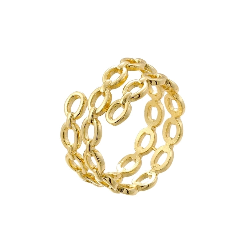 Copper 18K Gold Plated IG Style Minimalist Classic Style Hollow Out Inlay Bow Knot Zircon Open Rings