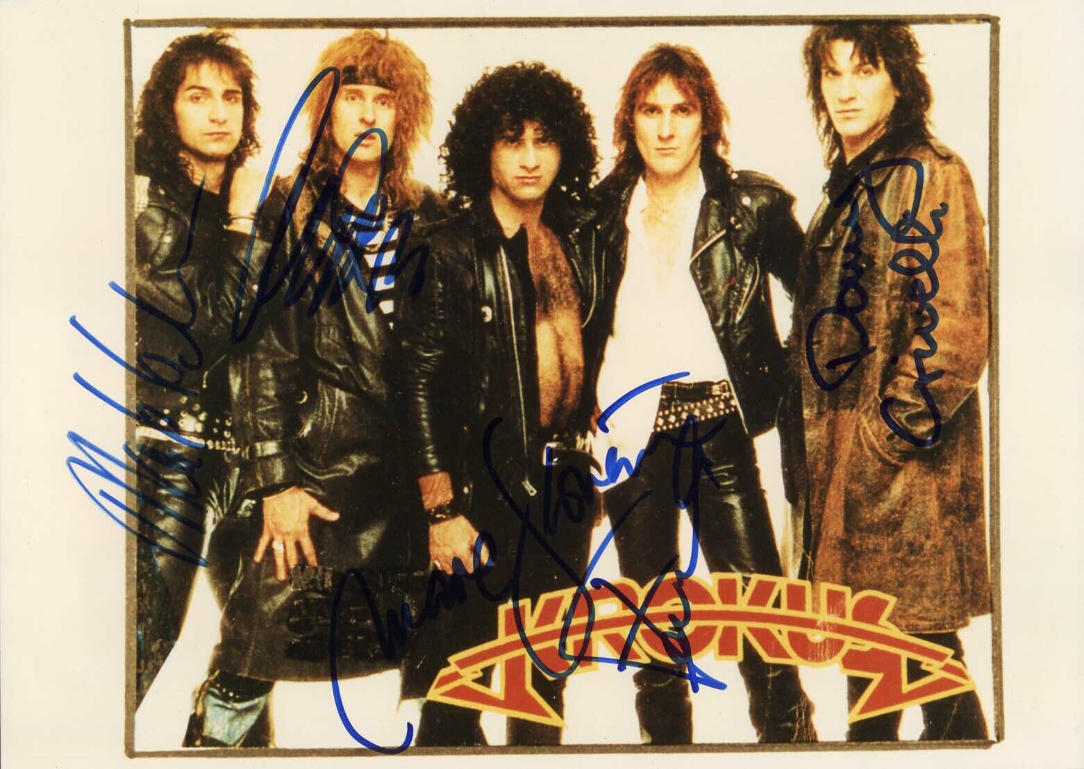 HARD ROCK BAND Krokus autographs, signed publicity Photo Poster painting