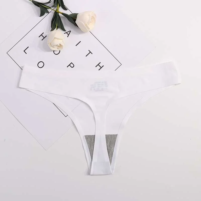 Hot Silk Sexy Women Thongs G String Seamless Panties Female Underwear Leopard Tanga Ladies Low-Rise Lingerie Panty Intimates