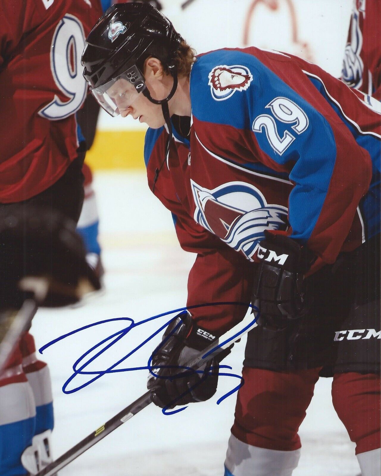 Nathan MacKinnon Signed 8x10 Photo Poster painting Colorado Avalanche Autographed COA G