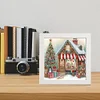 5D DIY Partial Special Shaped Drill Diamond Painting Xmas Cottage Art19.2x19.2cm