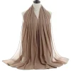 Soft Breathable Chiffon Long Shawl Summer Women Hijab Scarf