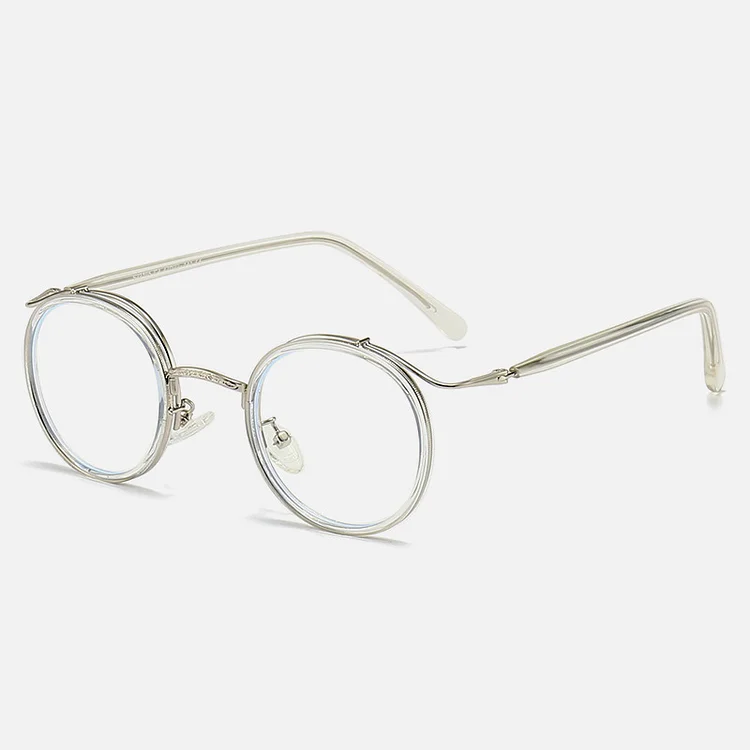 New Trend Retro Japanese Round Frame Presbyopic Eyewear for Men and Women Photochromic Anti Blue Light Reading Glasses