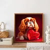 Diamond Painting-DIY Full Round Drill Heart And Dog