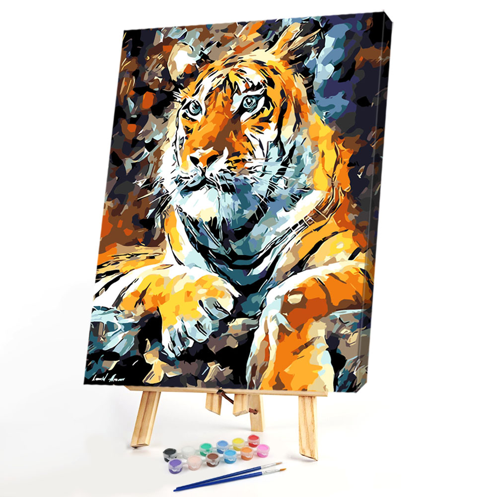 

40*50CM - Paint By Numbers - Tigers, 501 Original