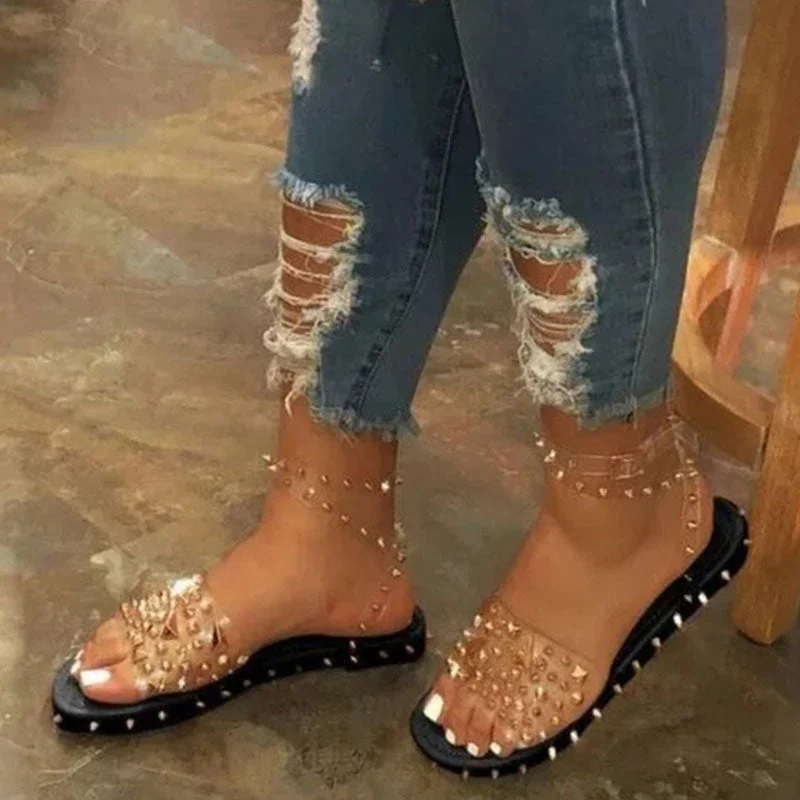 Casual Rivets Round Out Door Shoes