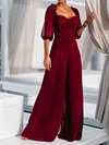Empire Half Sleeves Wide Leg Jumpsuits