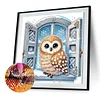 Diamond Painting - Partial Special Shaped Drill - Winter Owl(Canvas|30*30cm)