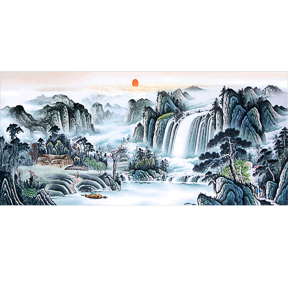 

100*50CM - Round Drill Diamond Painting - Fairyland, 501 Original