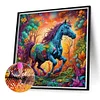 (40*40cm)Horse - Full Round Drill Diamond Painting