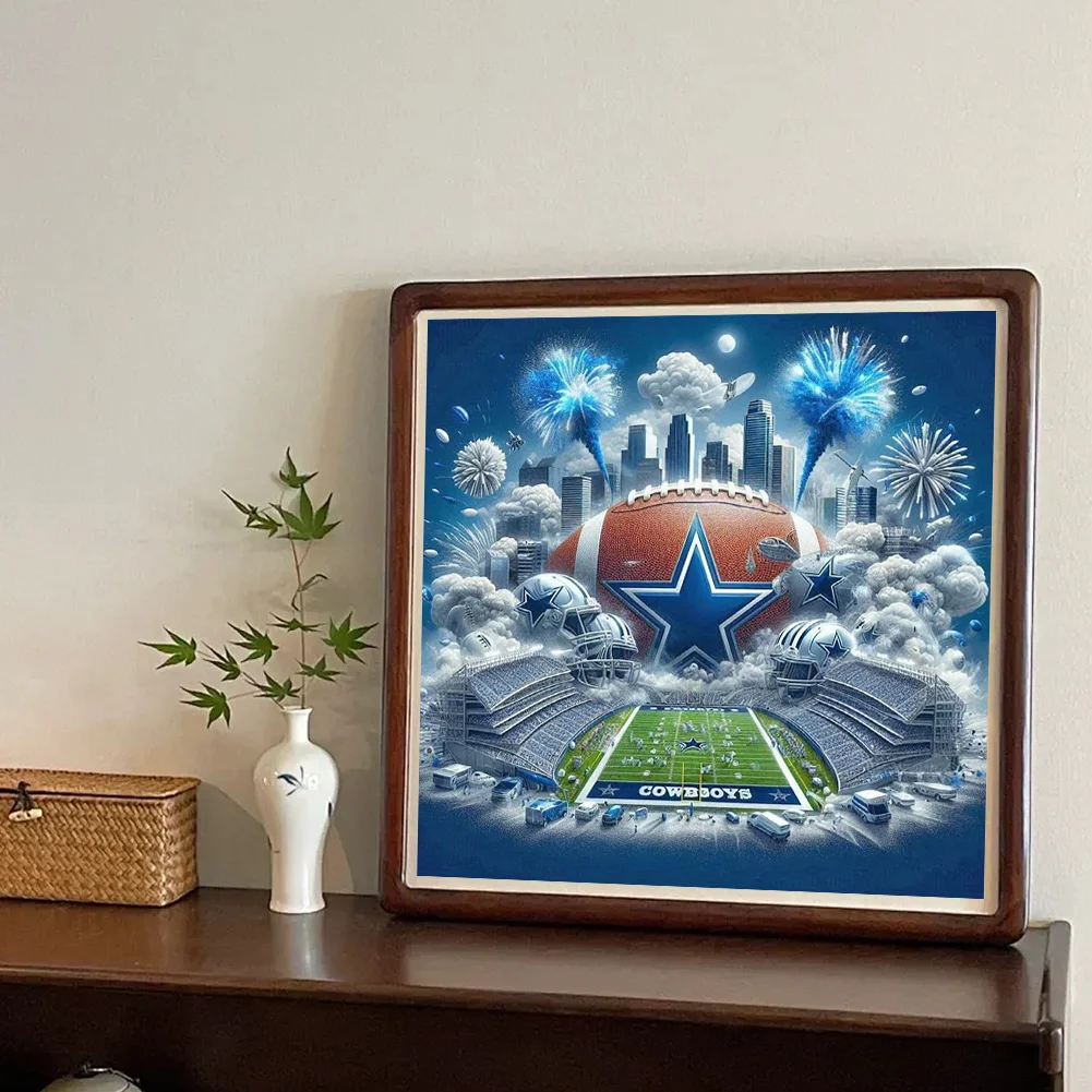 Diamond Painting - Full Round Drill - Dallas Cowboys(Canvas|40*40cm)
