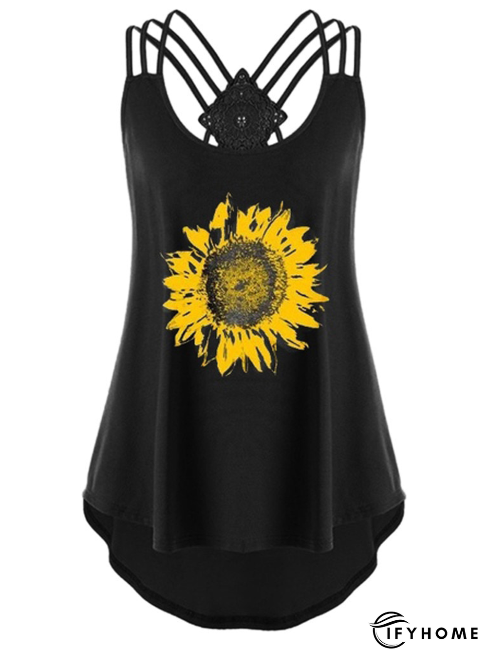 Basics Printed Cotton-Blend Loose Tank & Cami | IFYHOME