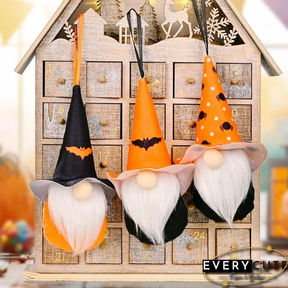 Plush Gnome Hanging Ornaments For Halloween Decoration