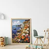 Cliff Flower Sea-14CT Stamped Cross Stitch Egyptian Cotton 40*55cm/15.75*21.65in tapestrymarket