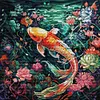 Fish-14CT Stamped Cross Stitch 36*36cm/14.17*14.17in tapestrymarket