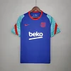 2021/2022 Barcelona Jersey Training Wear Blue And Green love fball