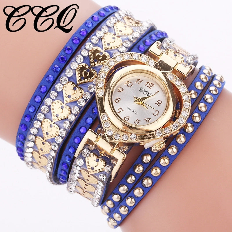 Modern Style Heart Shape Buckle Quartz Watch Women’s Watches