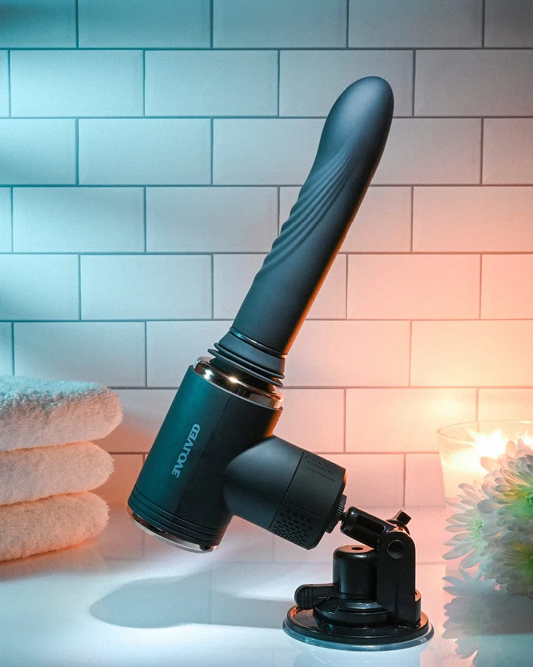 Pornhint Too Hot To Handle Thrusting Heating Sex Machine With Mount