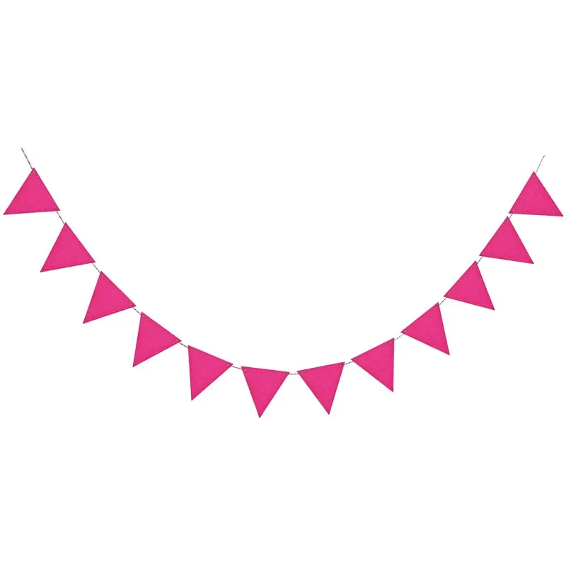 Multicolor Non-woven Pennants Bunting Banner Wedding/Valentine's day/birthday party Flags Hang Garland Decoration Supplies cheap