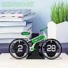 Bicycle Flip Clock, Retro Digital Flip Desk Clock, Retro Design Automatic Flip Clock Home and Office Decor