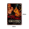 Guns and Roses Bands - Metal Tin Signs(12*16Inch)