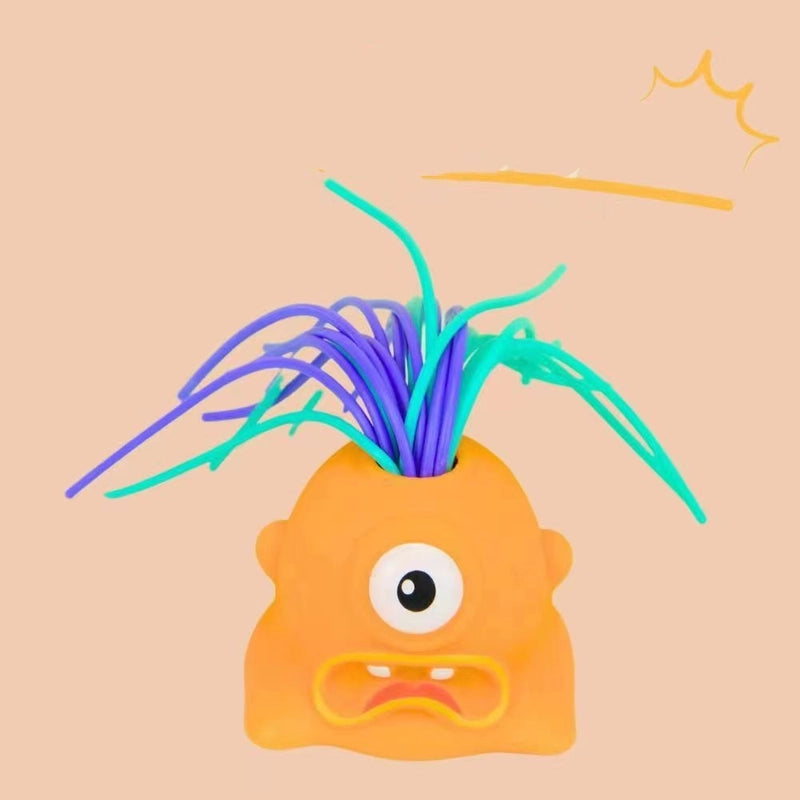 Tiktok Popular New Product Hair Pulling Will Call Little Monster Decompression Small Toy Funny Decompression Children’s Educational Toy