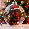 Christmas Dogs Snow Ball Globe Ornament Christmas Tree Decoration Gift