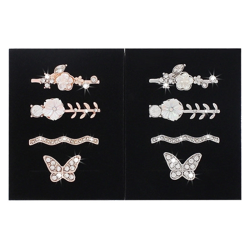 Minimalist Flower Butterfly Metal Watch Strap